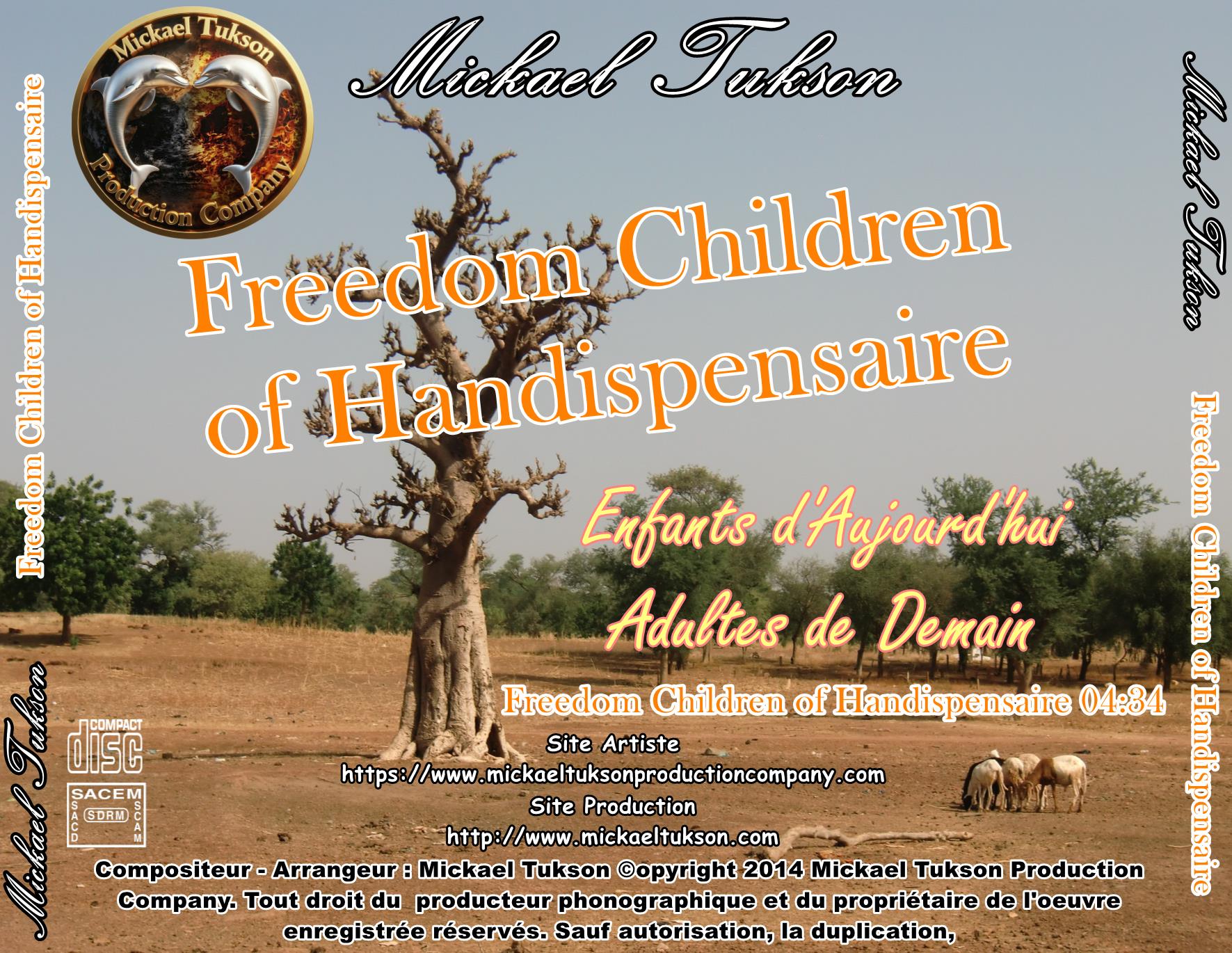 Pochette arrière — Freedom Children of Handispensaire
